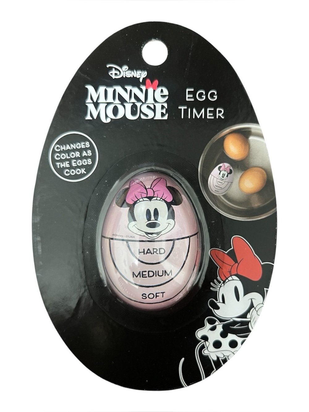 Disney Minnie Mouse Pink Egg Timer - Soft/Medium/Hard